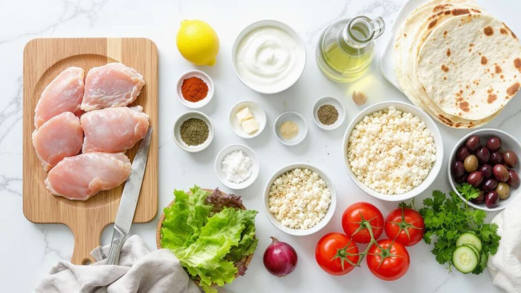 greek chicken recipe ingredients image