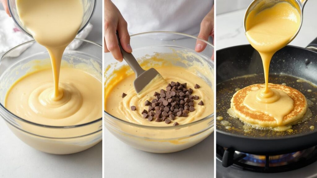high protein cottage cheese pancakes instructions step by step process
