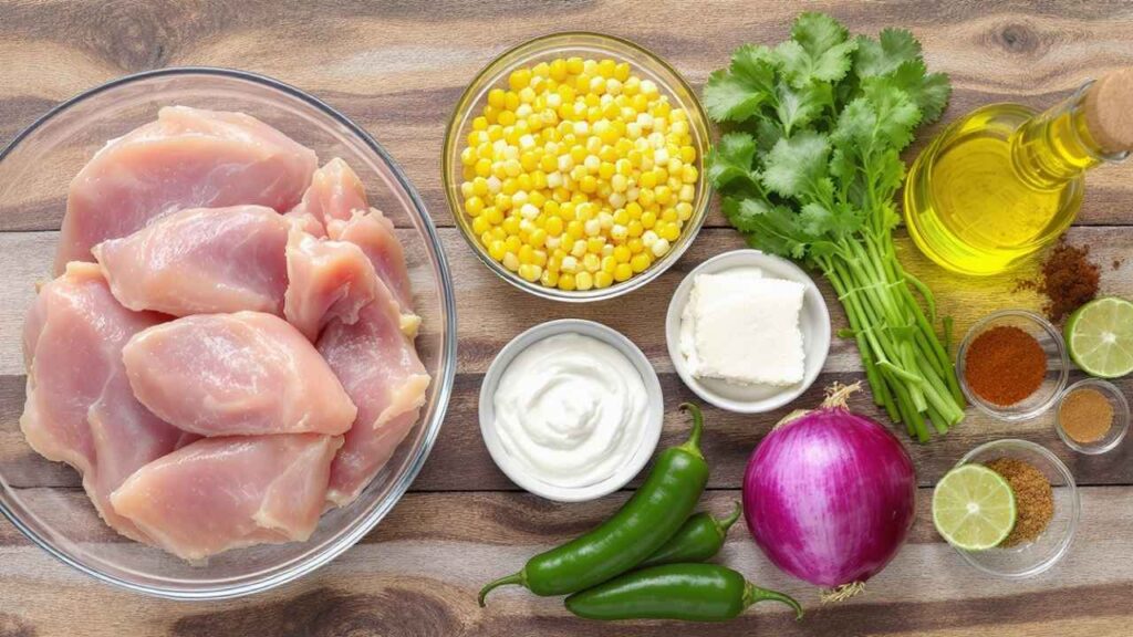 street corn chicken rice bowls ingredients